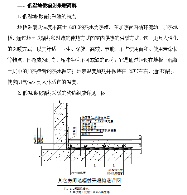 采暖热指标设计手册资料下载-地辐热采暖施工方案（4页）