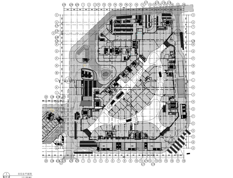 [苏州]购物中心商场施工图+效果图+材料表