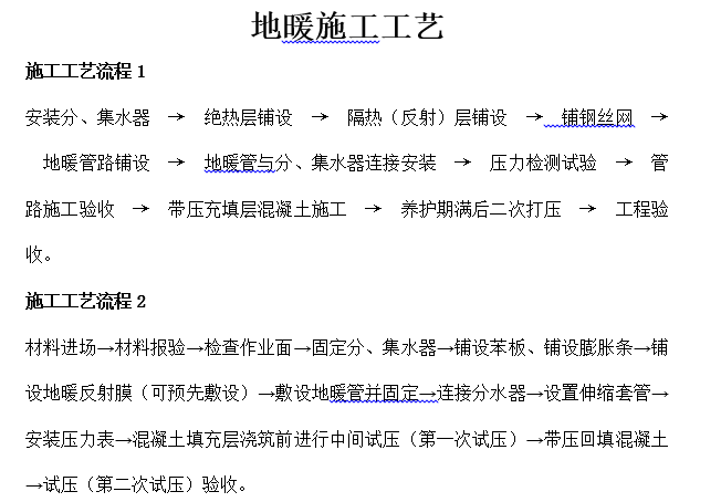 有水接管施工工艺资料下载-地暖施工工艺