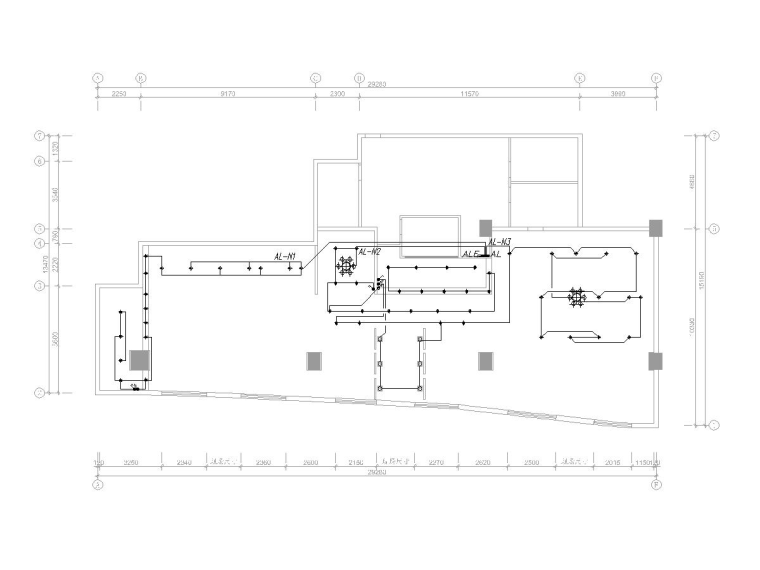 装饰专业图纸资料下载-北京国展中心餐厅室内装修电气图纸