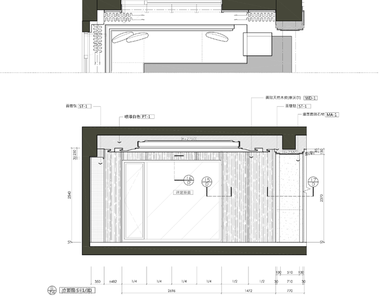 [北京]万柳书院二居室跃层施工图+效果图_13