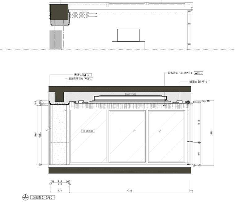 [北京]万柳书院二居室跃层施工图+效果图_12