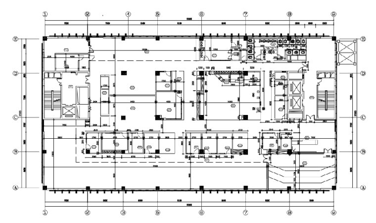 武汉新东方办公大厦办公区施工图_附效果图_2