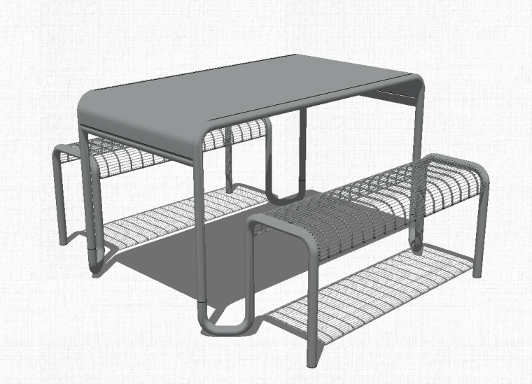 83组户外桌椅SU模型设计合集_7