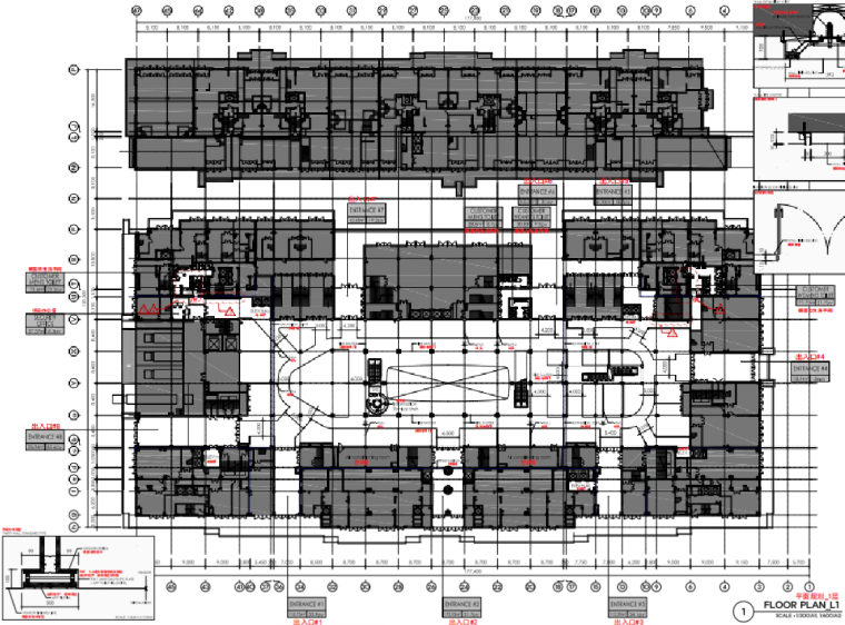 主题购物中心室内资料下载-[吉林]大型国际购物中心室内装修设计施工图