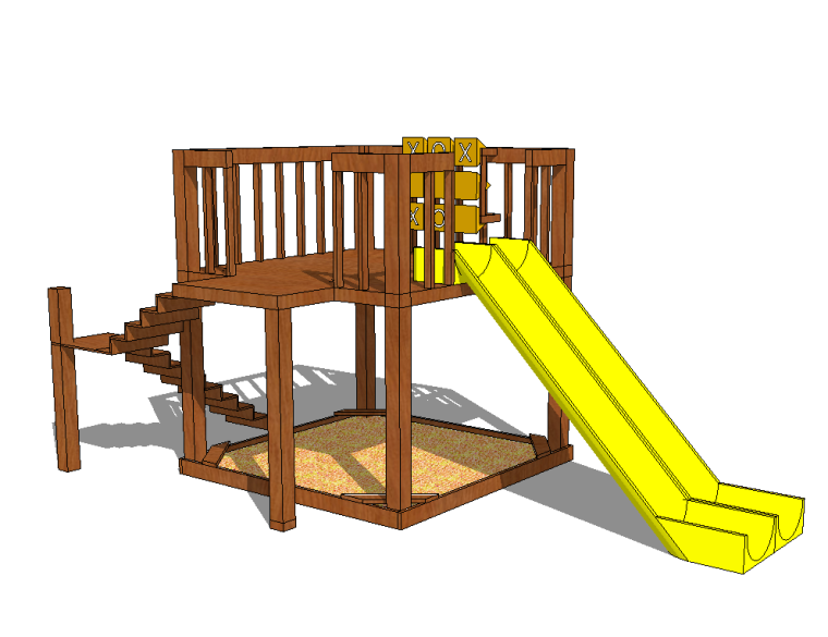 cad儿童乐园图例资料下载-5组儿童乐园游乐场设施设备-(滑滑梯篇)