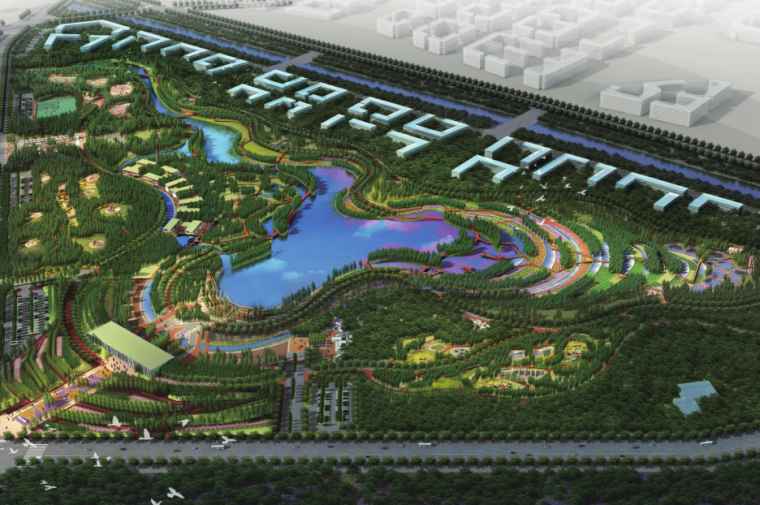 综合性公园方案文本资料下载-[北京]名企生态综合性城市湿地公园景观方案