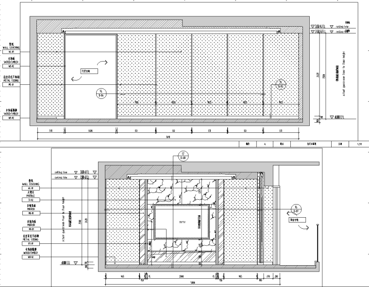 [上海]翡翠江湾某三层别墅室内装修施工图_7