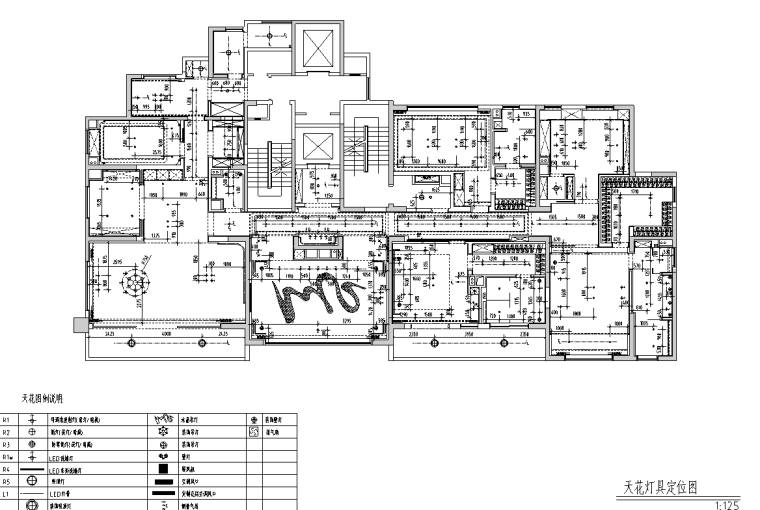 [湖北]武汉515M²大平层私宅施工图_附效果图_4