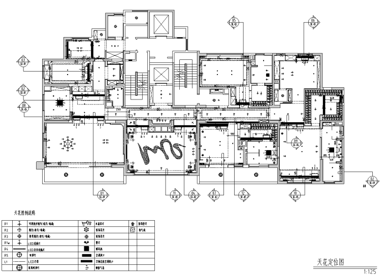 [湖北]武汉515M²大平层私宅施工图_附效果图_3