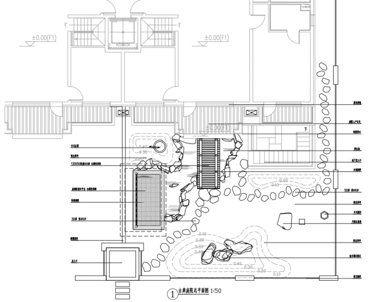 古典室内景观资料下载-[沈阳]知名地产某科古典庭院景观施工图