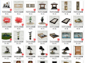 152组日式家具家居文化饰品摆件SU模型