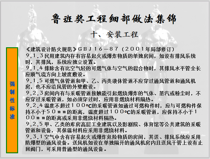 暖通细部做法资料下载-鲁班奖细部做法集锦-机电安装工程132页