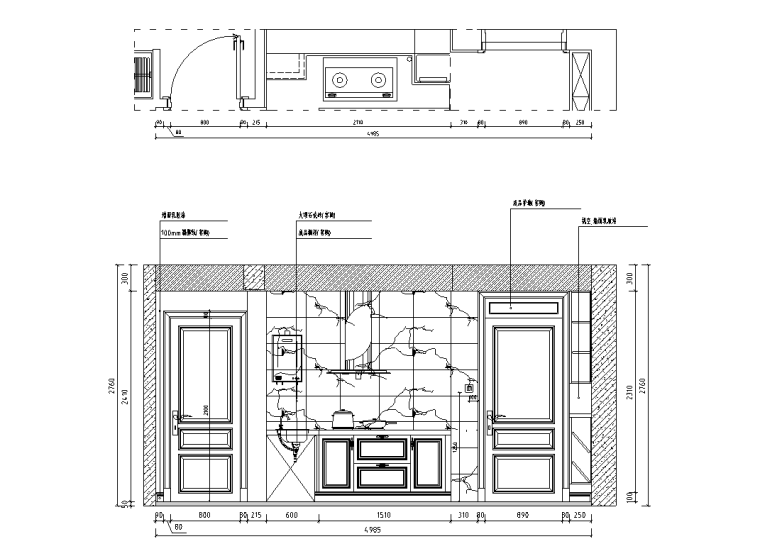 [福建]厦门简约二居室住宅施工图_附效果图_11