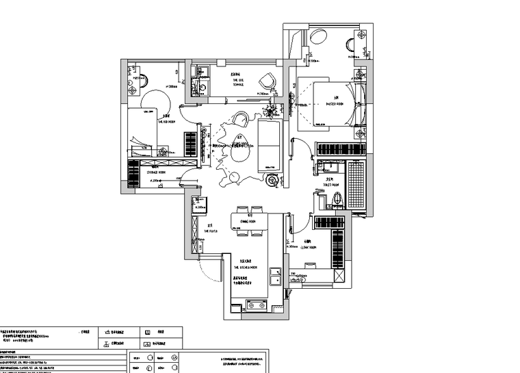 [福建]厦门简约二居室住宅施工图_附效果图_5