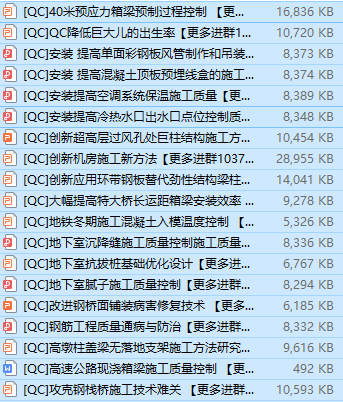 灌溉排涝初步设计报告资料下载-1000份QC成果报告合集