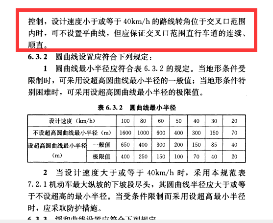 道路设计交叉口范围内中线可以不打半径吗？_3