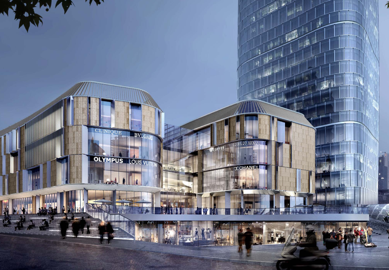 裙房立面设计方案二