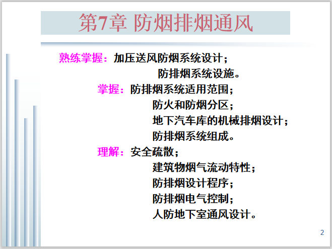 信号塔基础设计资料下载-建筑防烟排烟通风系统基础图文讲解92页