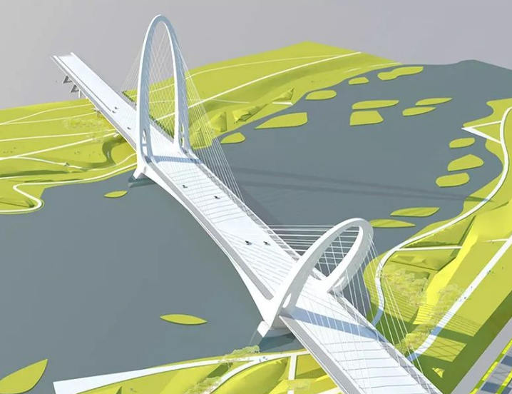 景观su桥梁资料下载-复杂曲面钢结构桥梁的三维设计