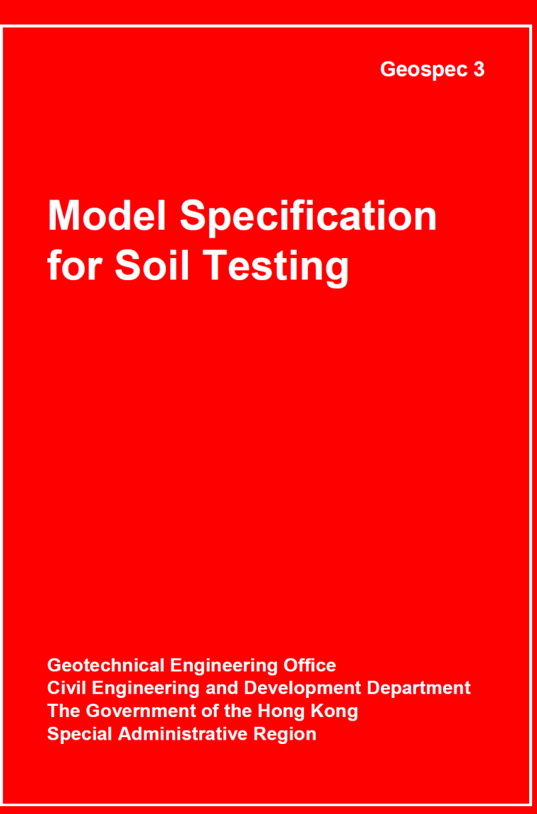 MODEL SPECIFICATION FOR SOIL TESTING GEO_1