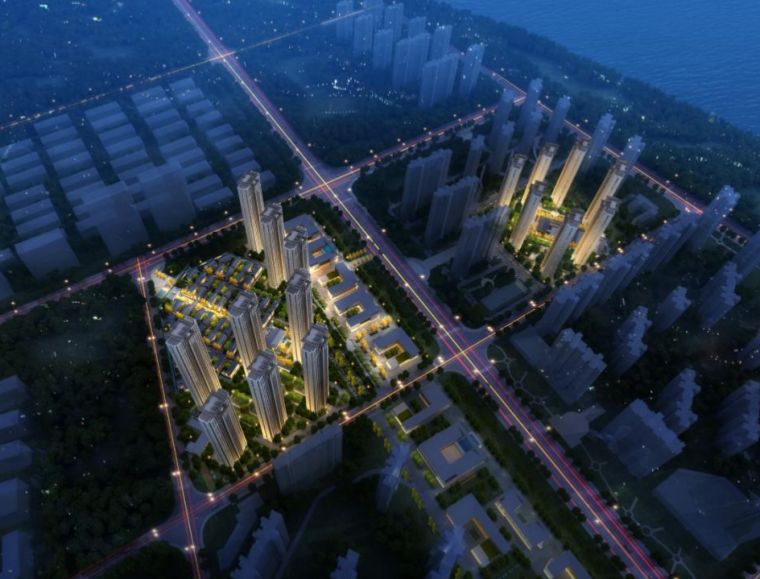 新中式居住区建筑方案设计资料下载-[湖北]新中式轻奢人文大宅居住区建筑方案