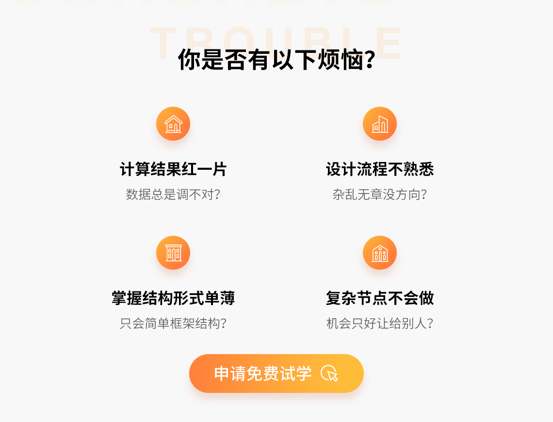 想成为混凝土结构设计师的你，是否感到尴尬和焦虑？施工单位转行设计院，没有师傅带？计算结果飘红，不知如何处理？" style="width:1140px;