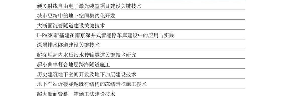 轨道交通与地下空间,隧道建设技术,超大直径盾构,全生命周期项目管理