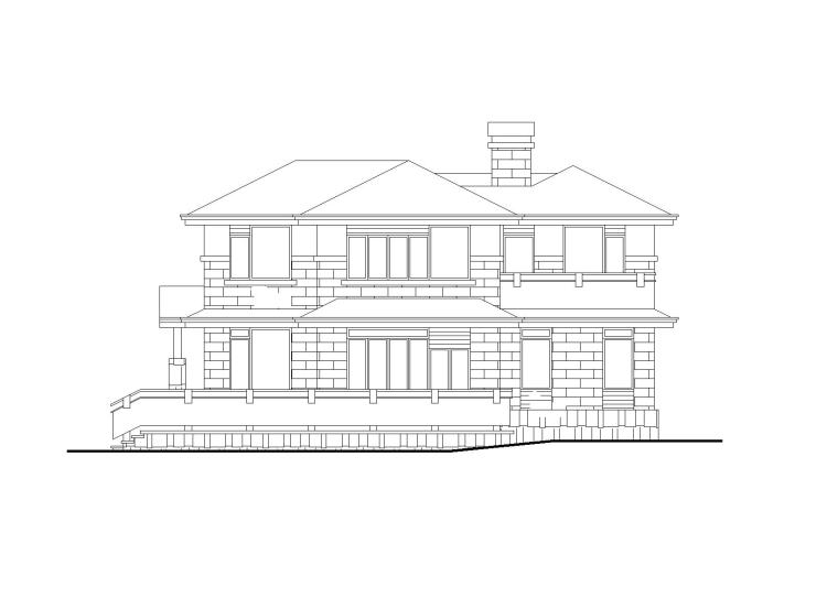 欧式别墅建施资料下载-[学生作品]欧式风格别墅建筑施工图（CAD+效果图）