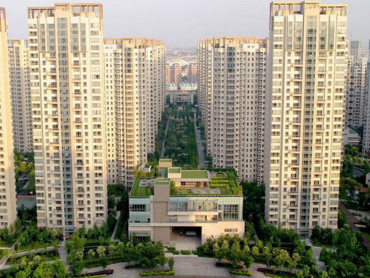 住宅工程创优汇报资料下载-[上海]高层住宅小区施工质量创优汇报(鲁班奖，精装修)