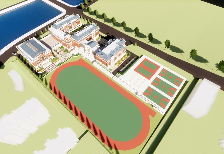 小学建筑sketchup资料下载-[山东]青岛毛公地小学建筑模型设计（2018年）