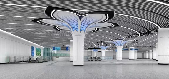 机场航空办公资料下载-“白鲸”登场，未来可期：北京轨道交通新机场线开始试运行