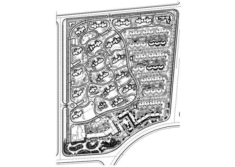 [湖北]武汉合嘉幼儿园建筑施工图(CAD+效果图)-规划总平面