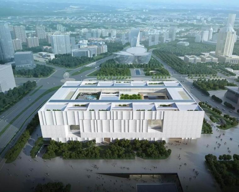 上海博物馆东馆设计资料下载-[上海]博物馆东馆建筑模型设计（2018年）