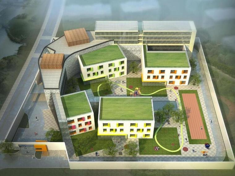 国际幼儿园建筑设计资料下载-[浙江]乐清市宋庆龄国际幼儿园建筑模型设计（2018年）