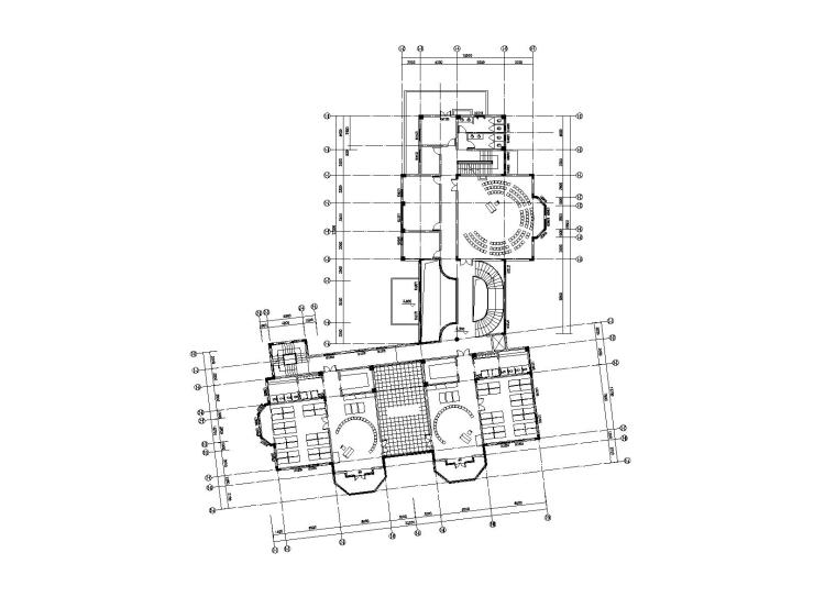 [湖北]武汉合嘉幼儿园建筑施工图(CAD+效果图)-二层平面图