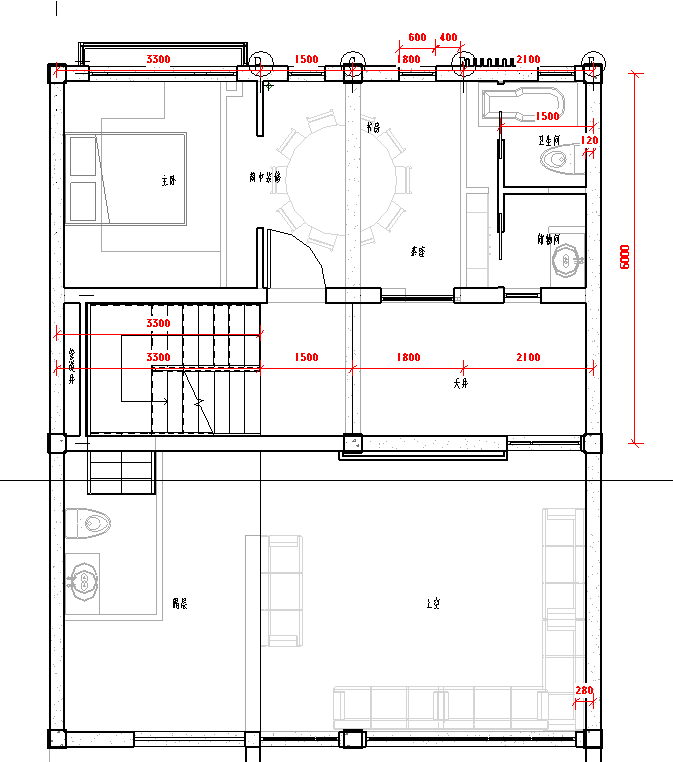 农村自建房，自己画了图纸，求大牛分析是否合理，是否可行-QQ截图20190619183334