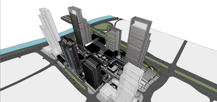 [广东]深圳知名地产万象天地商业综合体建筑模型设计（2018年）-H 31