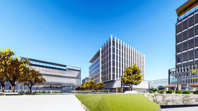 现代风格招商产业园建筑模型设计(2018年)