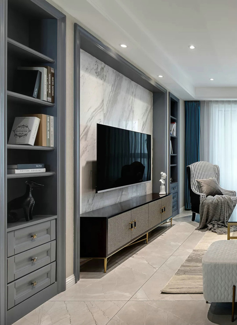 现代轻奢美式风格的居住空间