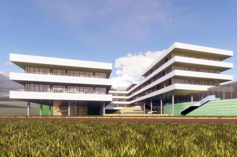贵州遵义尧龙山村资料下载-[贵州]遵义医学院新校区建筑模型设计（2018年）