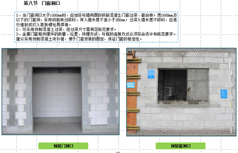 施工质量管理标准化图集（附图丰富）-门窗洞口