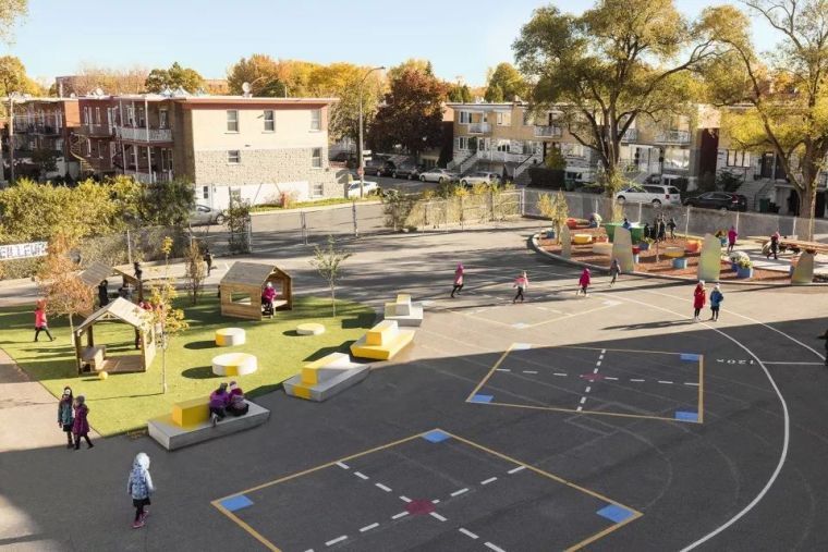 小学校园改造资料下载-École Sainte-Anne小学校园改造！激发学生潜能的多功能户外空间