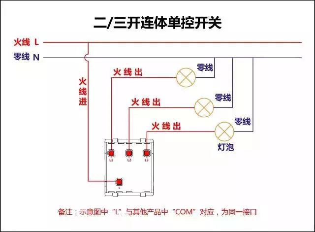 双联双开关接线图资料下载-接线不求人 | 17类开关接线图，你接触了几种？