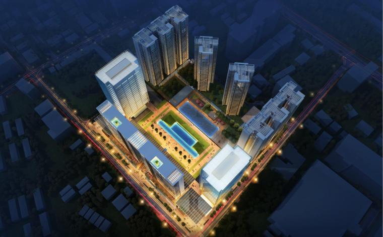 草图大师商业建筑资料下载-缅甸仰光商业综合体建筑模型设计 （联创）