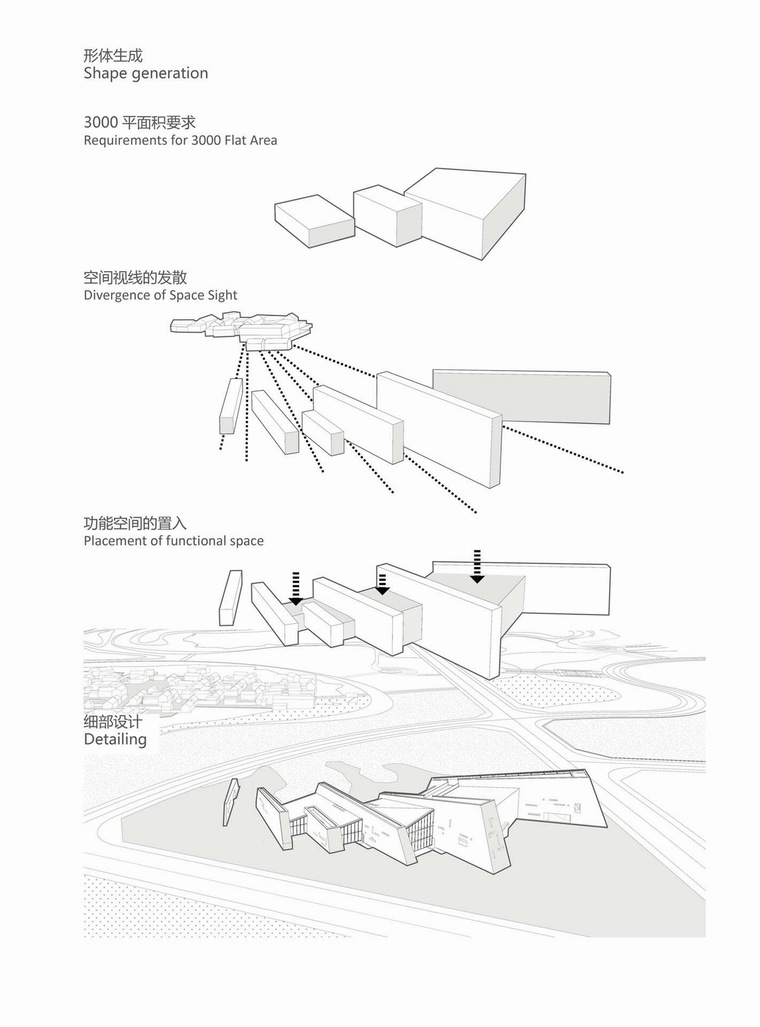 黄土地上错落展开的“折扇”：郑州建业足球小镇游客中心-5