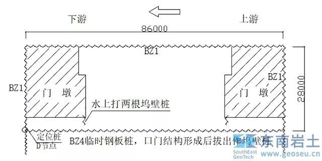 钢板桩小锁口资料下载-项目分析 | 上海船厂七万吨船台水上钢板桩施工简介