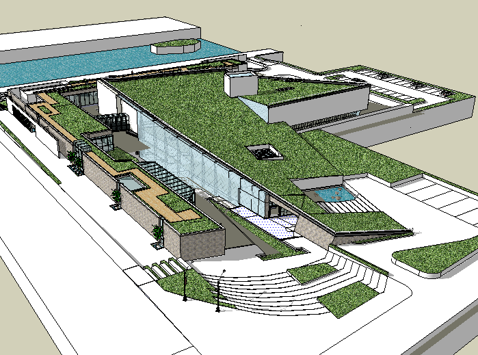 地质博物馆施工资料下载-某地质博物馆建筑模型设计