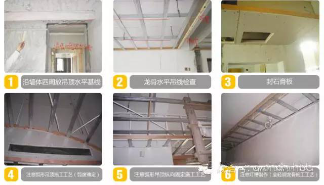 房建工程施工顺序大全（涵盖各分部分项工程）-12吊顶工程