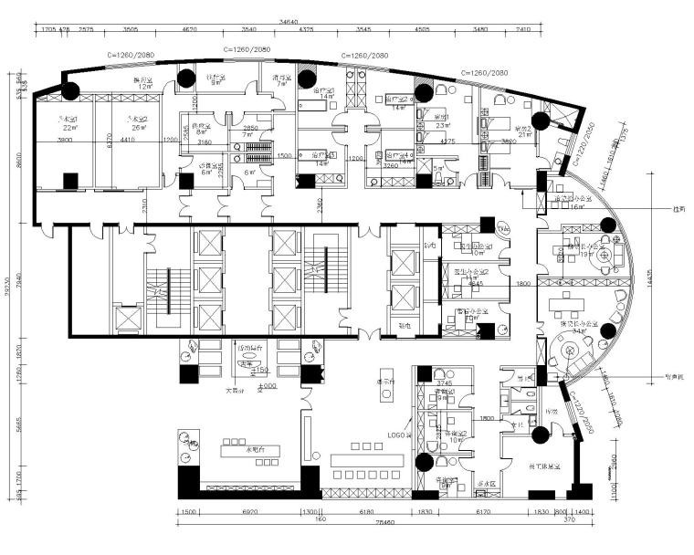 2019室内设计施工图资料下载-[新疆乌鲁木齐]医瑞整形美容医院室内设计CAD施工图+效果图
